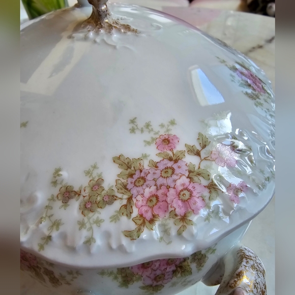 Vintage Limoges France 1896 Elite soup turreen + lid - Picture 4 of 16